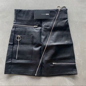 Faux leather skirt FashionNova